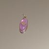 Médaille Ovale Oeil sertie d’une Micro Perle - Lilas – Image 3