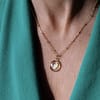 médaille coeur diamant