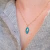 Médaille Ovale Hippocampe - Turquoise – Image 3