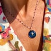 Médaille "M" Croix - Bleue