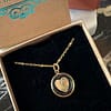 Médaille "S" Coeur sertie d'un Diamant - Transparente – Image 3