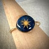 Bague « T54 » soleil bleu nuit
