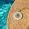 Médaille « L » soleil nacré dôme bleu – Image 3