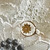 Bague fleur transparente taille 52 – Image 2