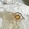 Bague fleur transparente taille 52