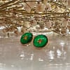 Boucles d’oreilles puce étoile verte – Image 3