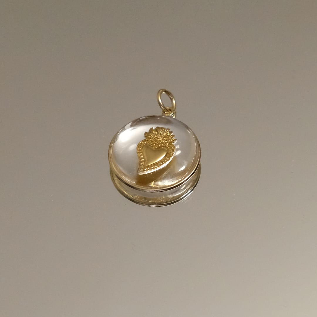 médaille transparente et exvoto