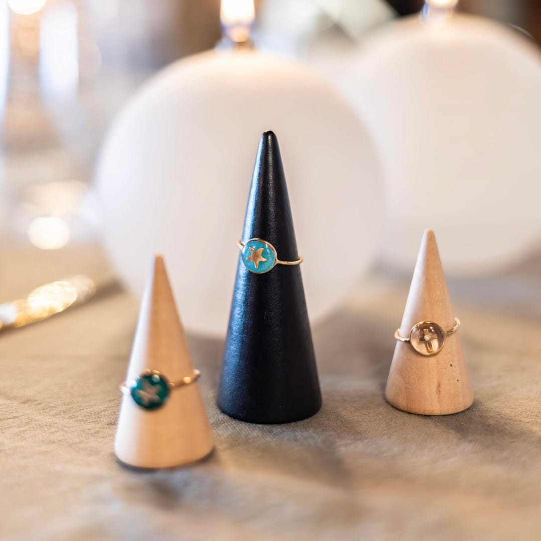 Bague "T54" Étoile - Bleue turquoise – Image 5