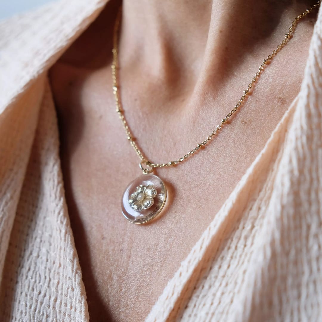 Médaille Fleur Perle