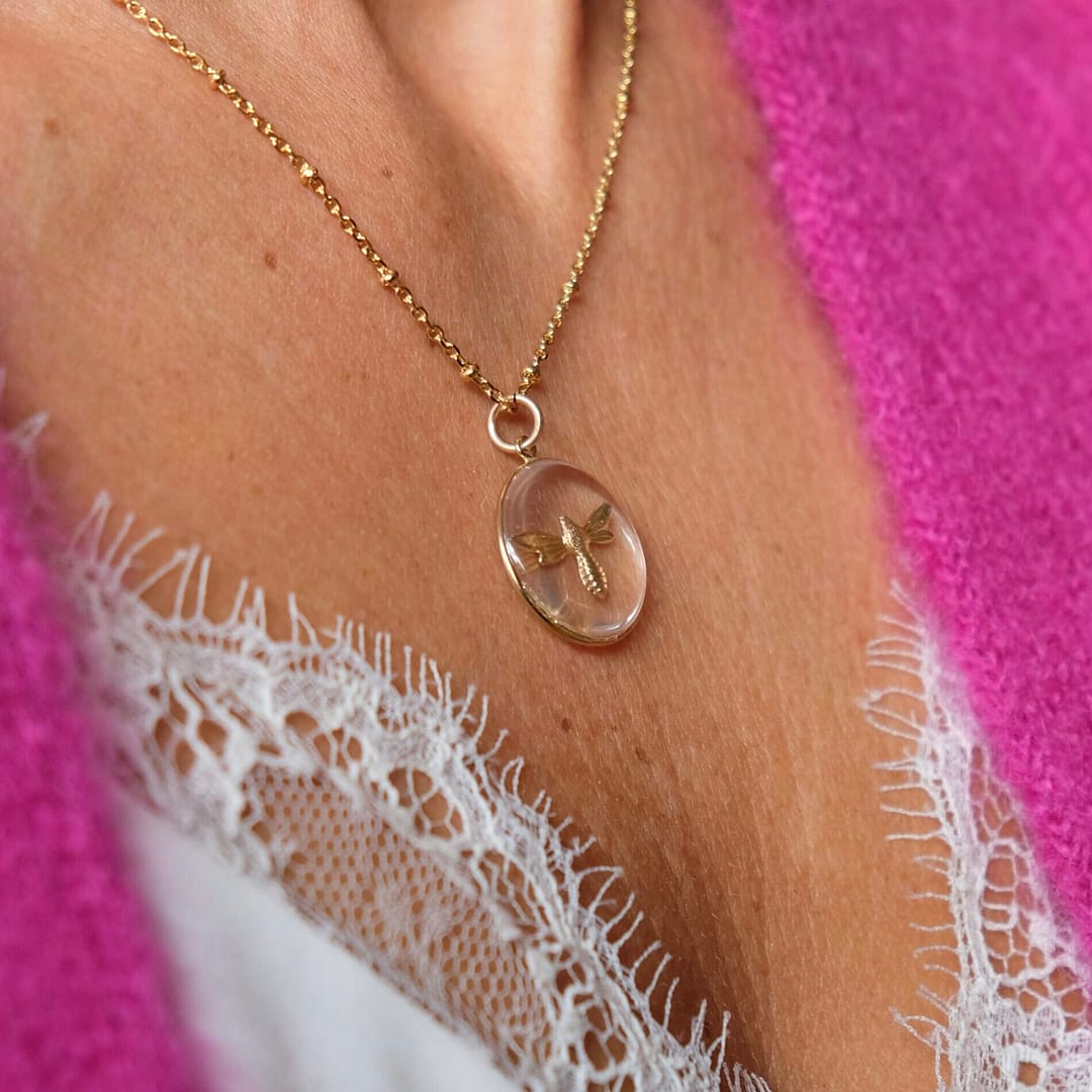 Médaille Libellule Gold Filled