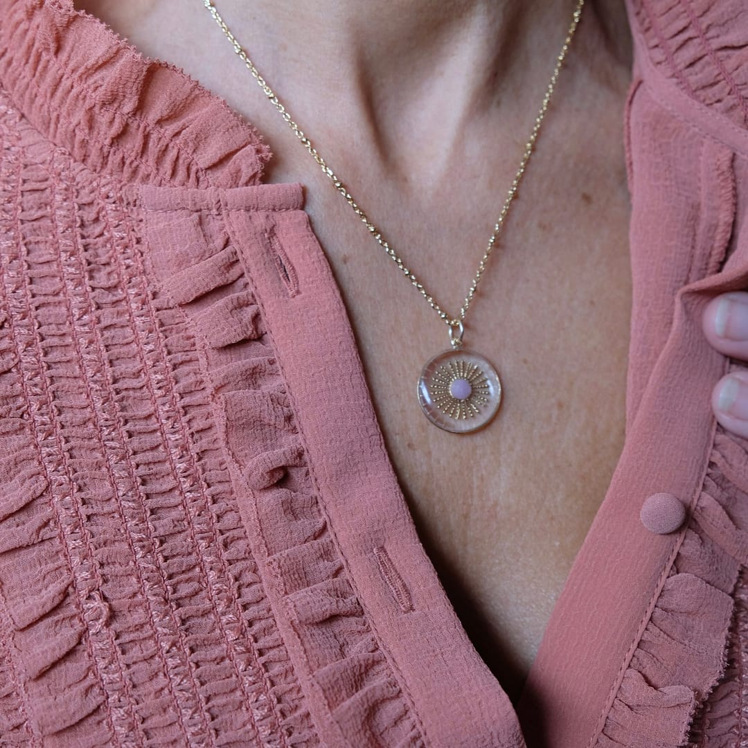 Médaille Soleil Rose