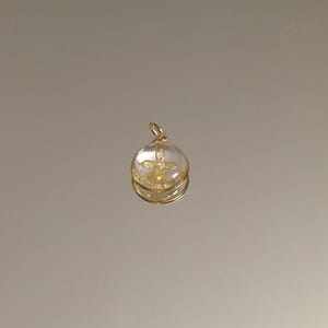 Médaille Croix Perle - Transparente