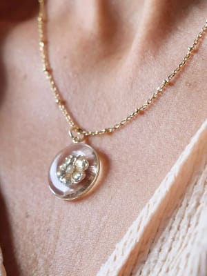 Médaille Fleur Perle