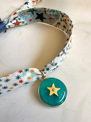 Bracelet étoile turquoise