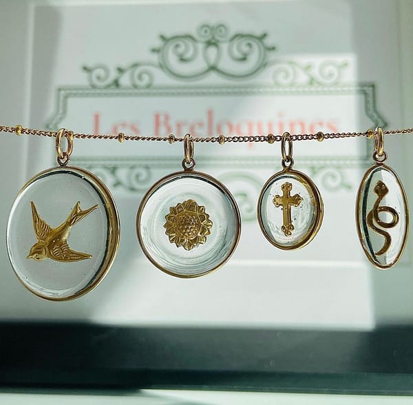 Médaille "M" Tournesol  - Transparente – Image 2