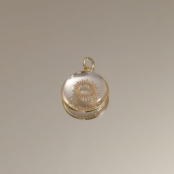 Médaille Soleil - Transparente