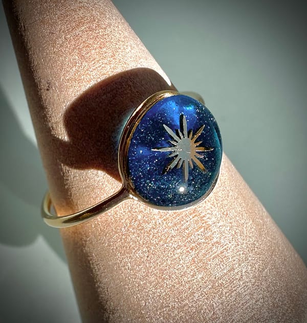 Bague « T54 » soleil bleu nuit – Image 3