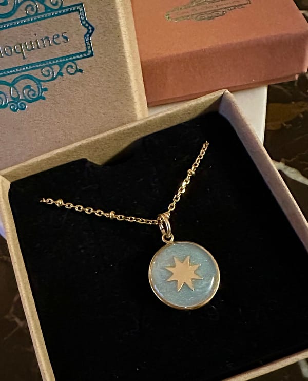 Médaille "S"  soleil - Nacrée – Image 3