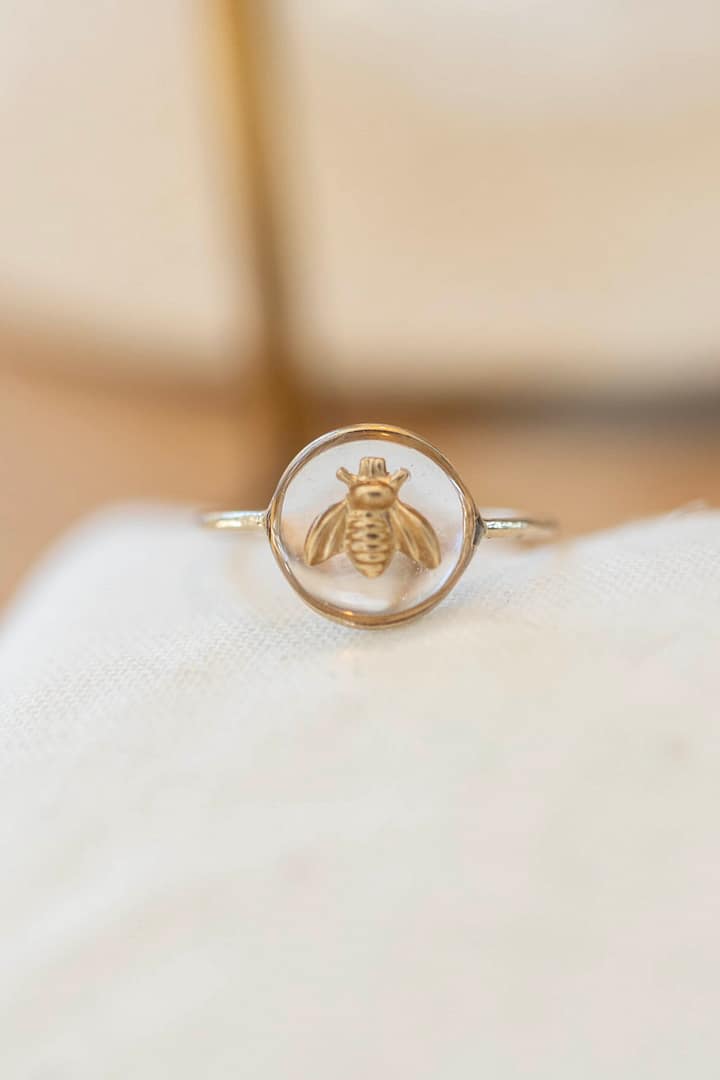 Bague abeille taille 54