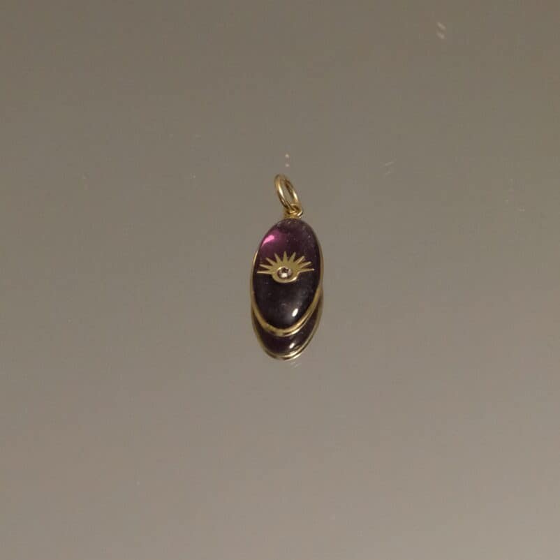 Médaille Soleil serti d’un Diamant - Bordeaux