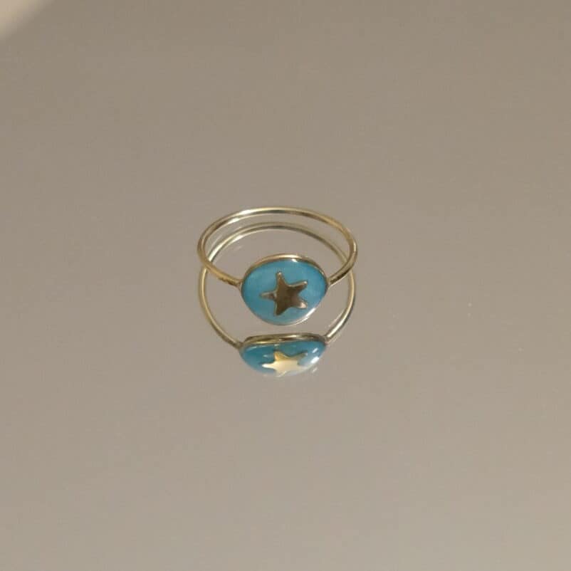 Bague Étoile - Bleue