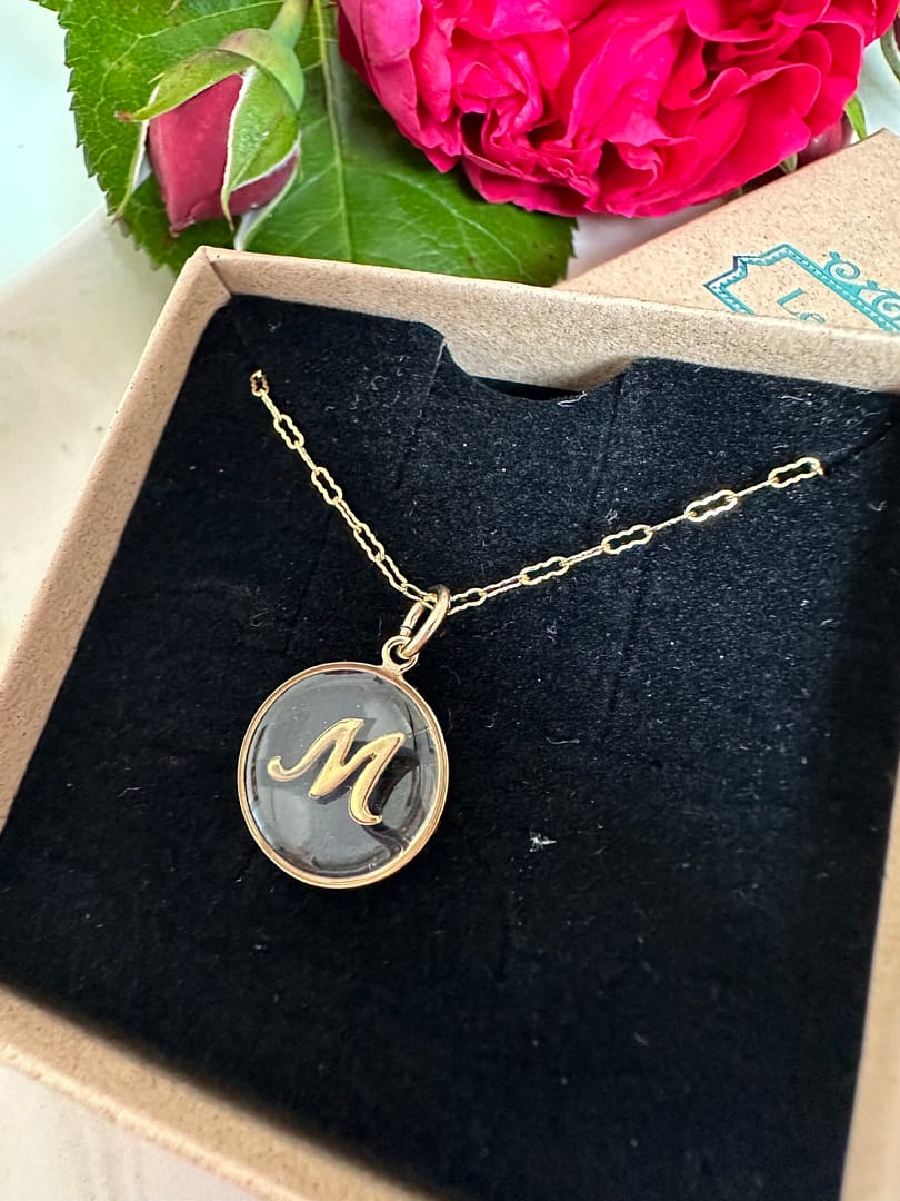 Médaille « S» transparente lettre M italique – Image 2