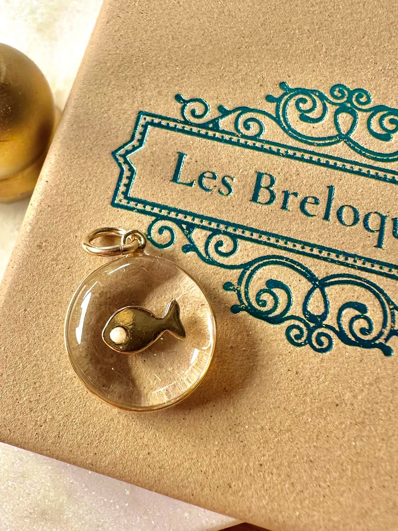 Médaille « S » poisson transparent – Image 2