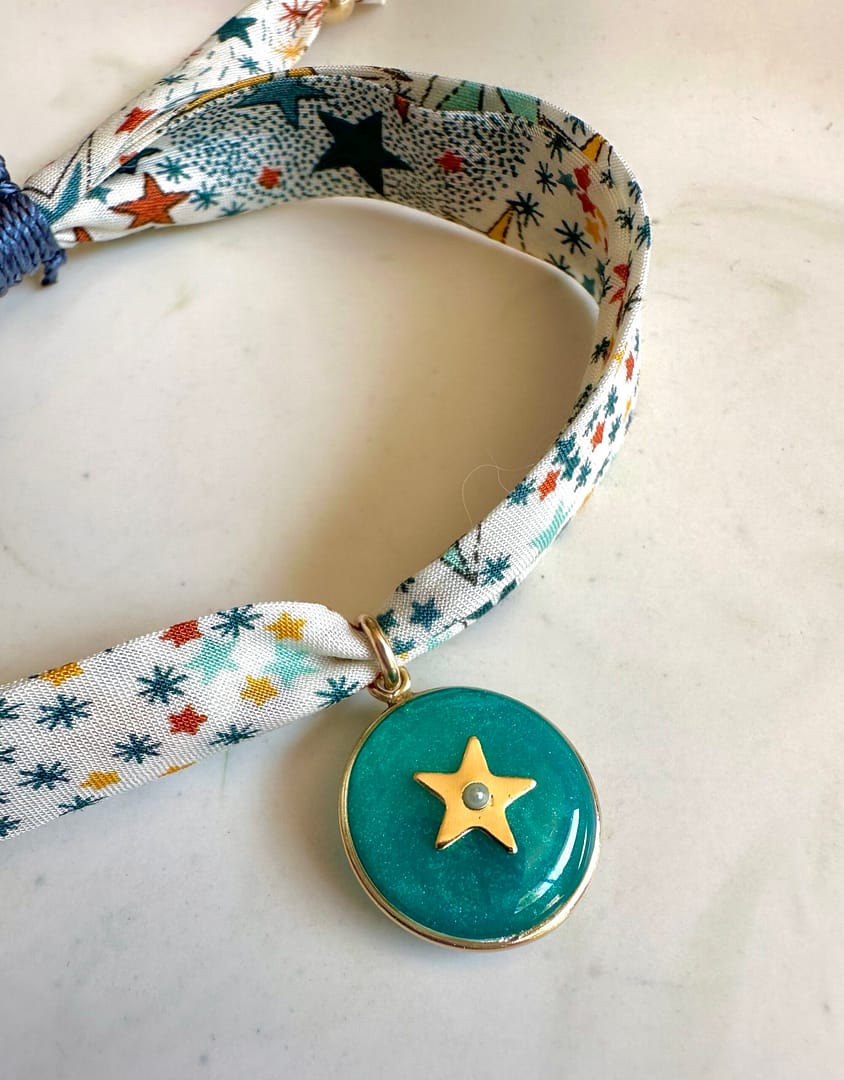 Bracelet étoile turquoise
