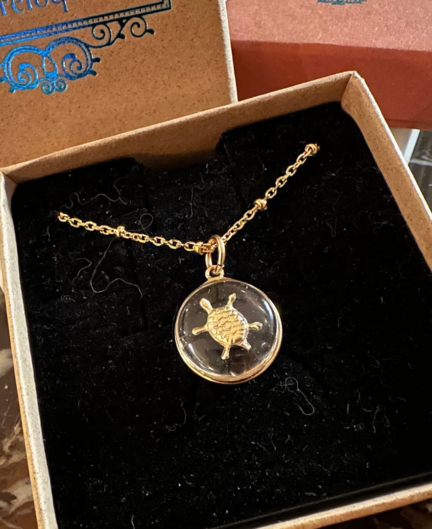 Médaille "S" Tortue - Transparente – Image 3