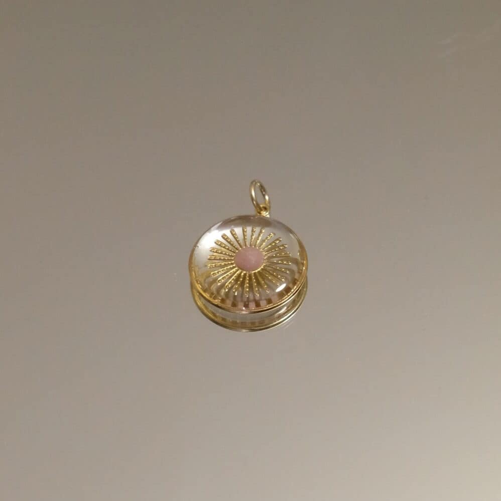 Médaille Étoile - Transparente Rose